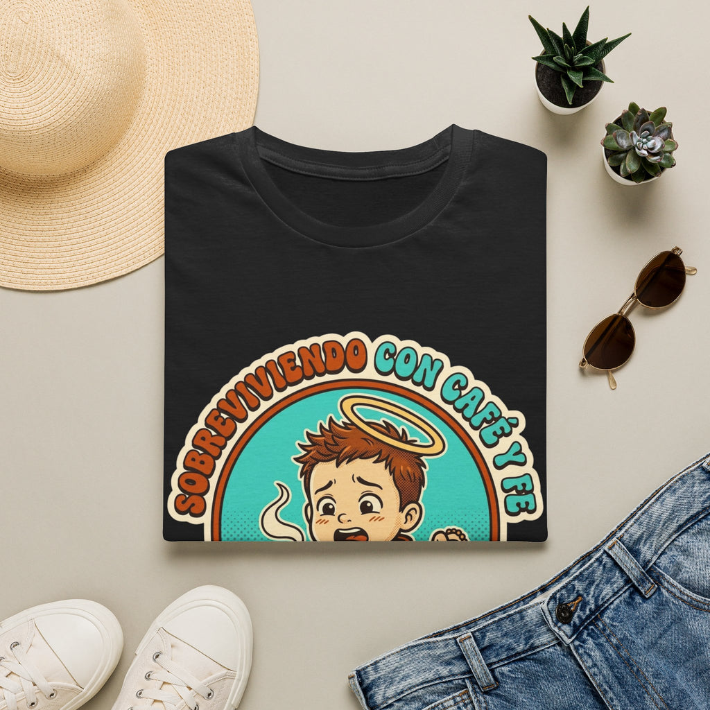 sobreviviendo con Cafe y Fe T-Shirt