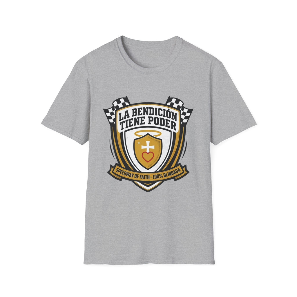 La bendicion tiene poder Escudo de Carrera T-Shirt