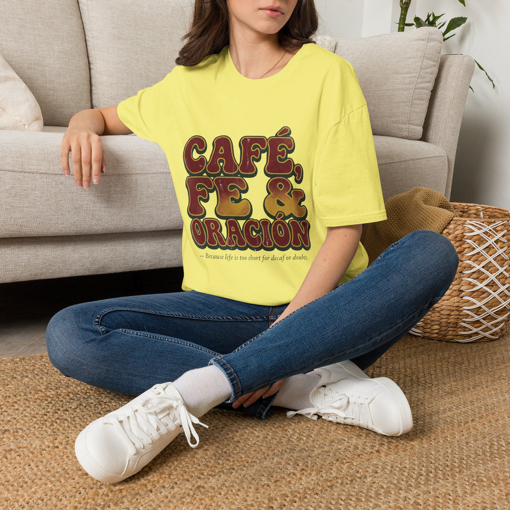 Cafe, Fe y Oracion T-Shirt
