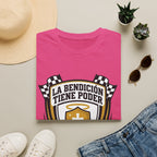 La bendicion tiene poder Escudo de Carrera T-Shirt