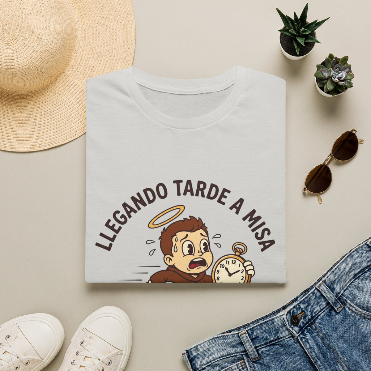 Llegando tarde a Misa, pero Llegue T-Shirt