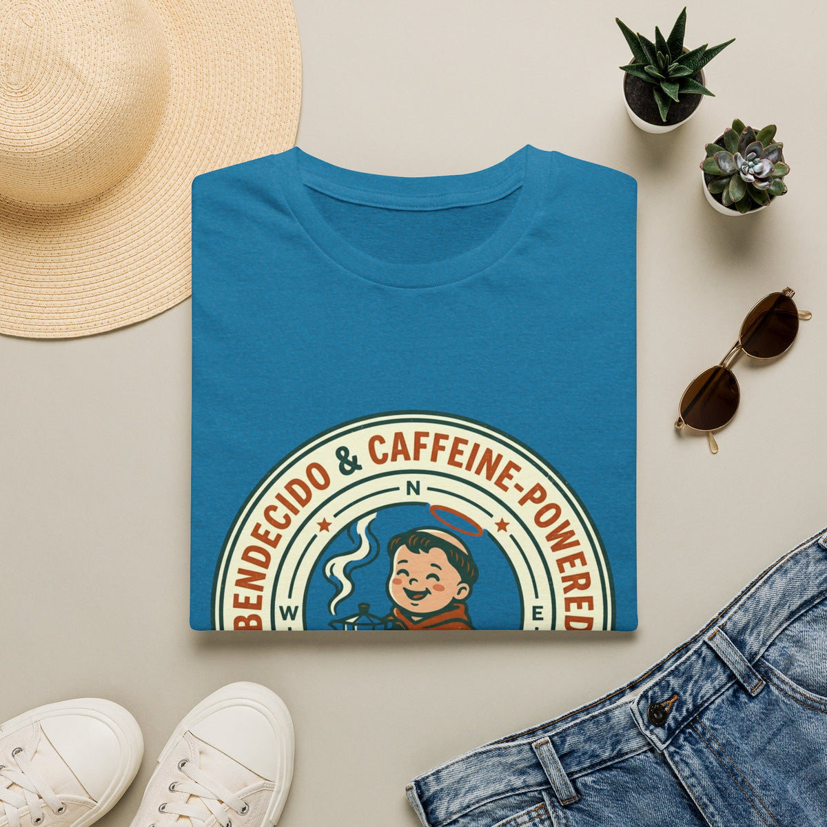 Bendecido & Caffeine Powered T-Shirt