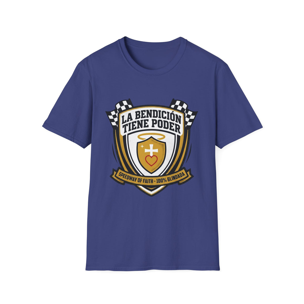 La bendicion tiene poder Escudo de Carrera T-Shirt