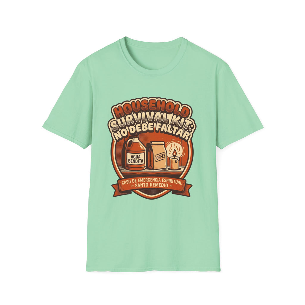 Agua Bendita y Coffee Survival Kit T-Shirt