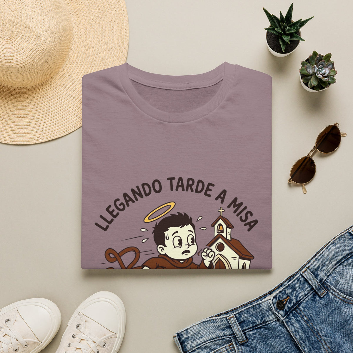 Llegando tarde a Misa, pero Llegue T-Shirt