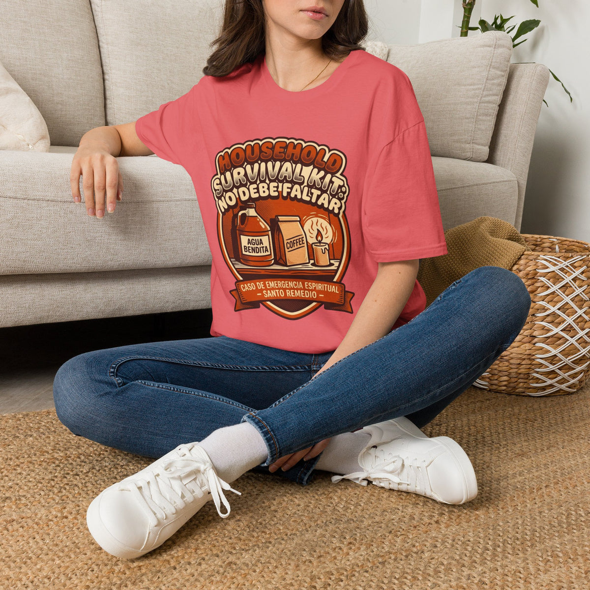 Agua Bendita y Coffee Survival Kit T-Shirt