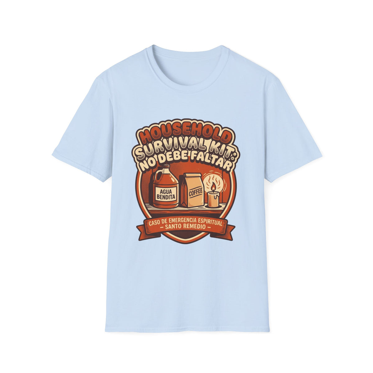 Agua Bendita y Coffee Survival Kit T-Shirt