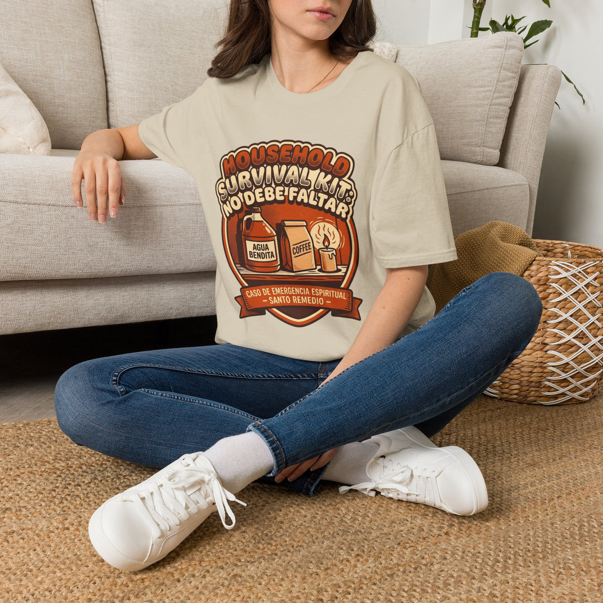 Agua Bendita y Coffee Survival Kit T-Shirt