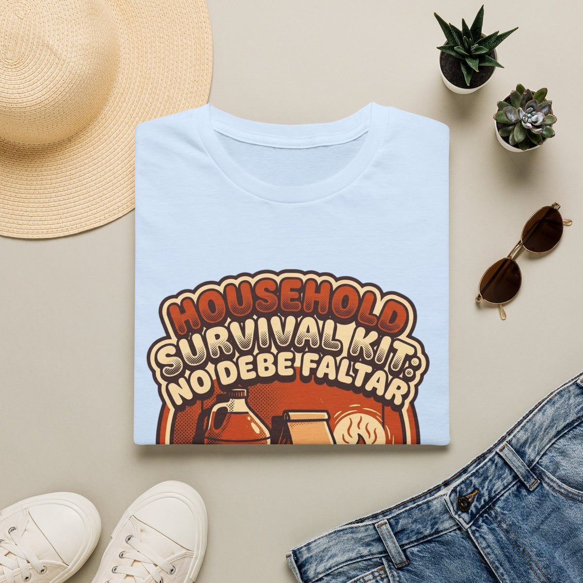Agua Bendita y Coffee Survival Kit T-Shirt