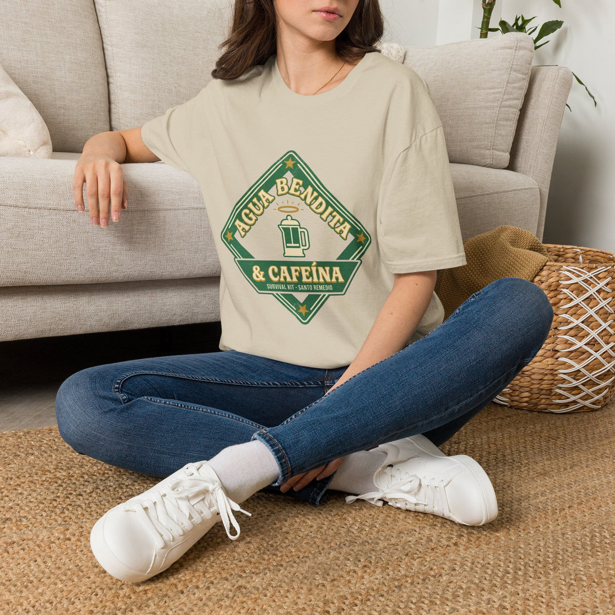 Agua Bendita y Cafeina T-Shirt