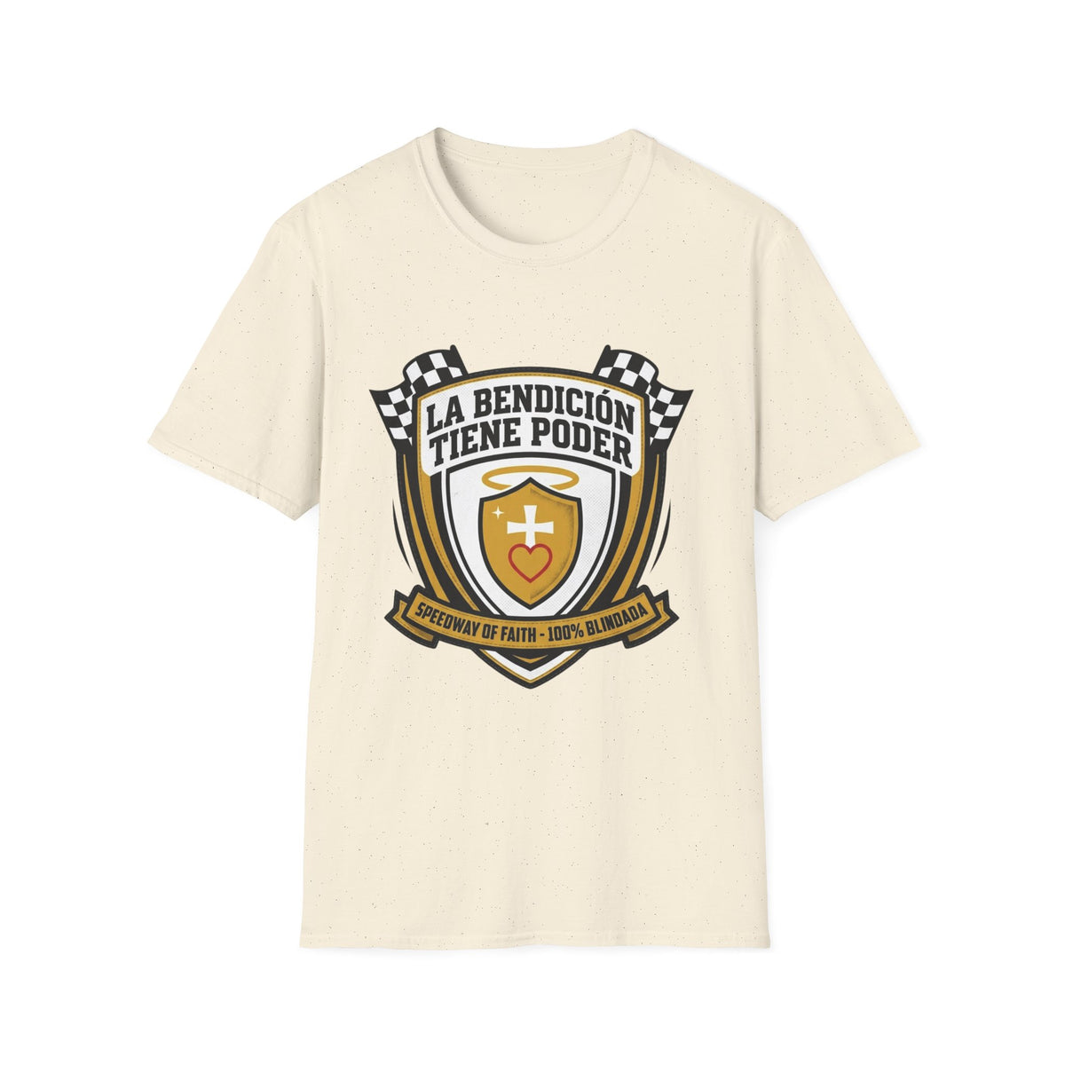 La bendicion tiene poder Escudo de Carrera T-Shirt