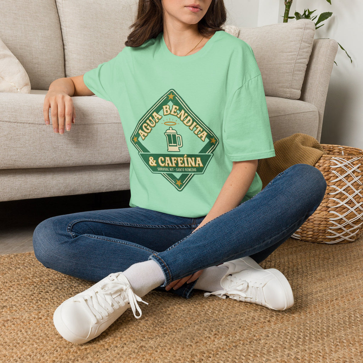 Agua Bendita y Cafeina T-Shirt