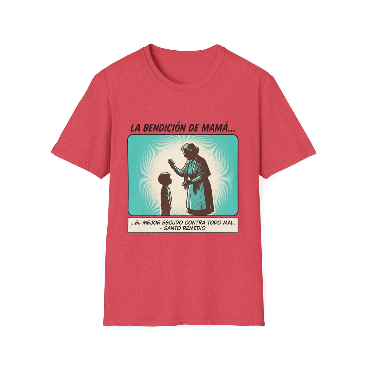 La Bendicion de Mama fondo azul T-Shirt