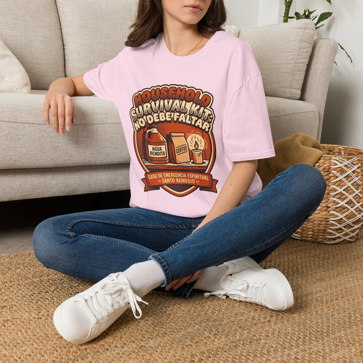 Agua Bendita y Coffee Survival Kit T-Shirt