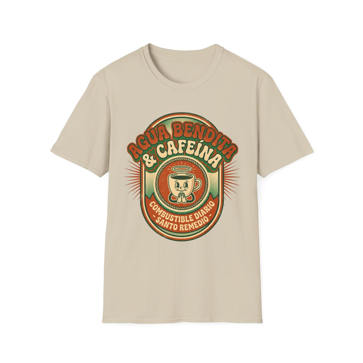Agua Bendita y Cafeina Combustible T-Shirt