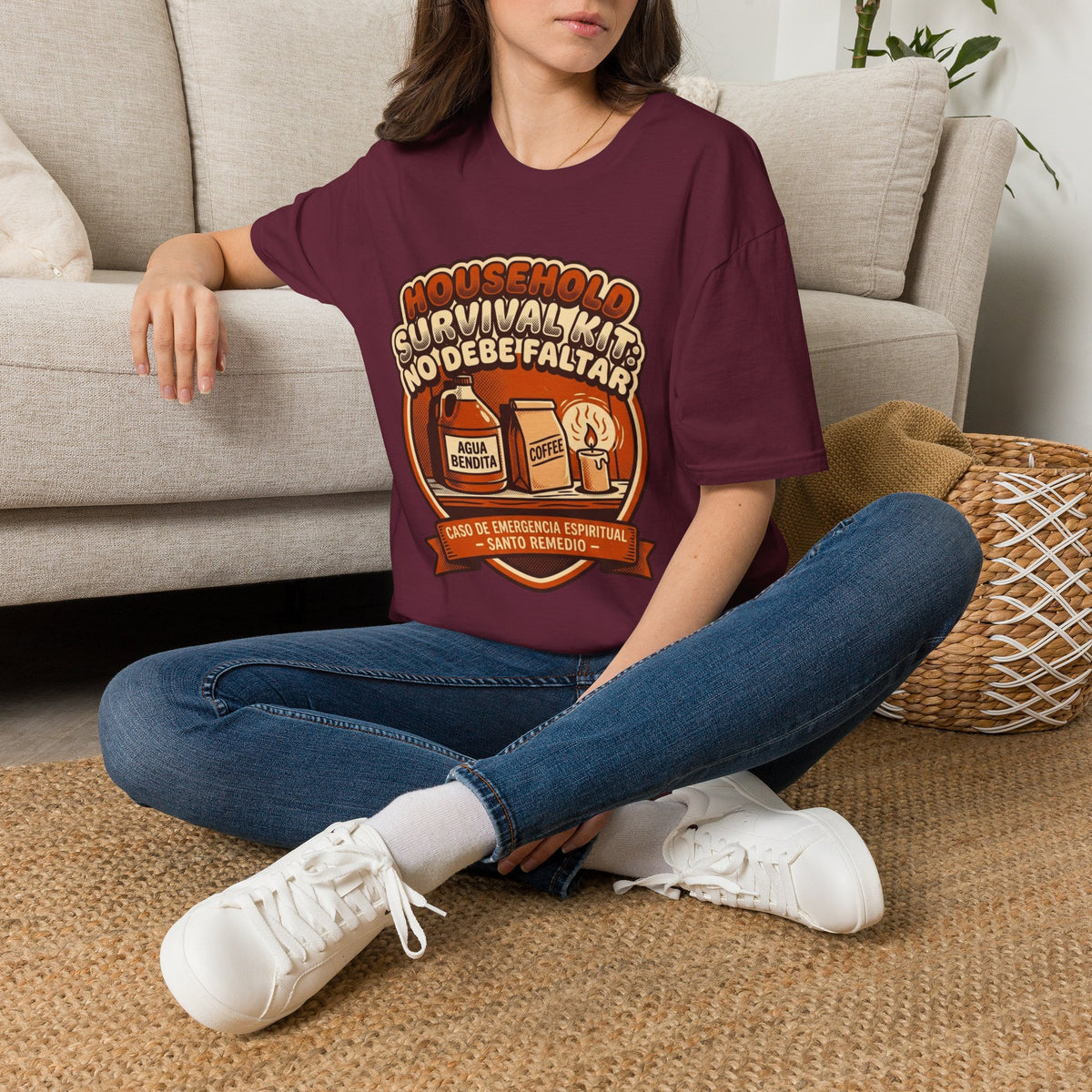 Agua Bendita y Coffee Survival Kit T-Shirt