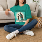 La Bendicion de Mama fondo azul T-Shirt