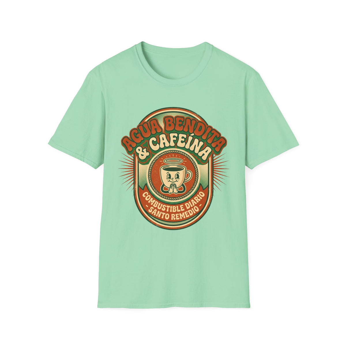 Agua Bendita y Cafeina Combustible T-Shirt