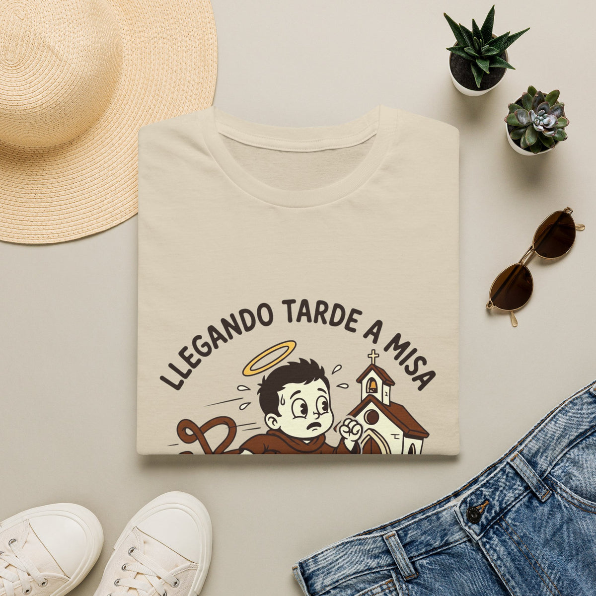 Llegando tarde a Misa, pero Llegue T-Shirt