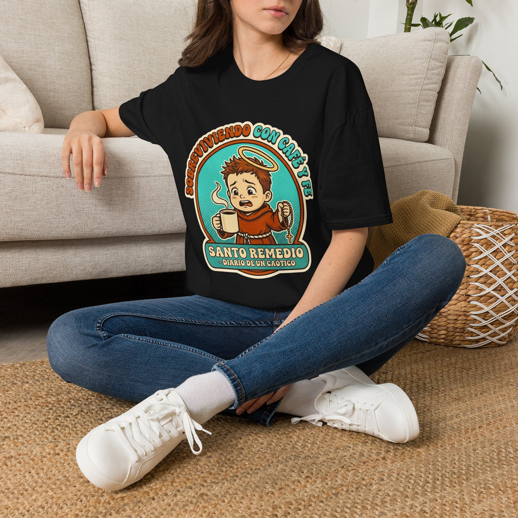 sobreviviendo con Cafe y Fe T-Shirt