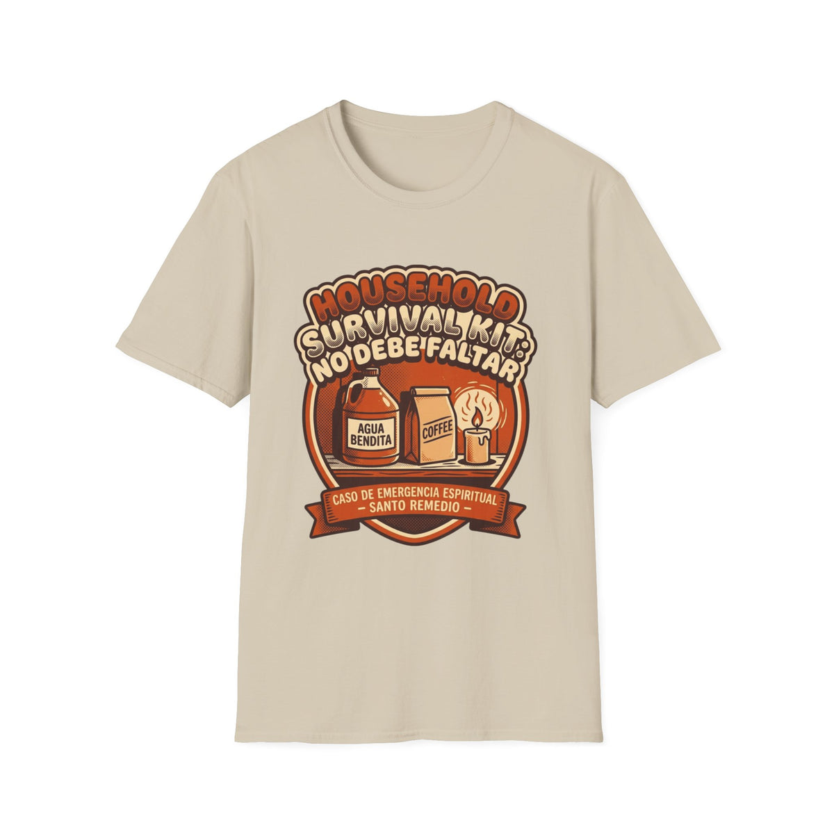 Agua Bendita y Coffee Survival Kit T-Shirt