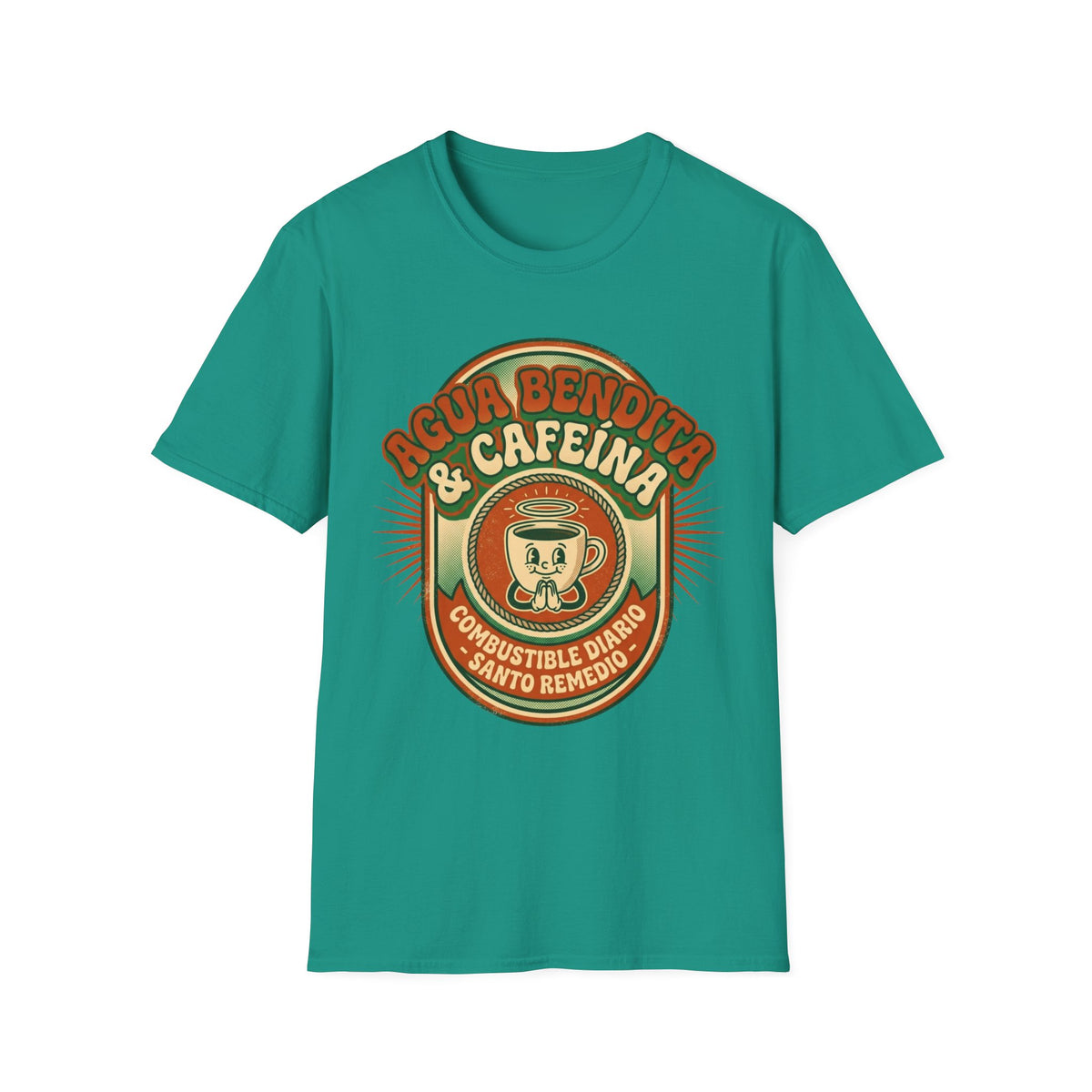 Agua Bendita y Cafeina Combustible T-Shirt