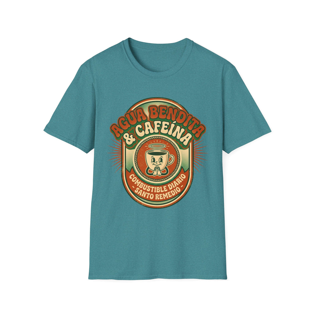 Agua Bendita y Cafeina Combustible T-Shirt
