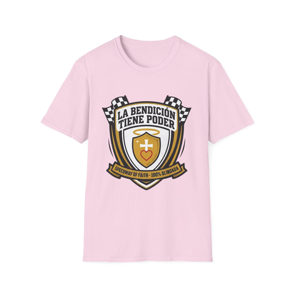 La bendicion tiene poder Escudo de Carrera T-Shirt