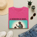 La Bendicion de Mama fondo azul T-Shirt